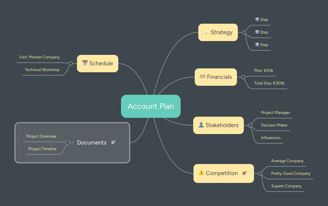 Mind Map: Account Plan