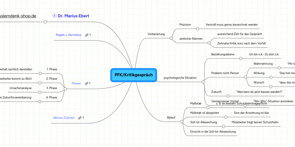 Pfk Kritikgesprach Mindmeister Mindmap