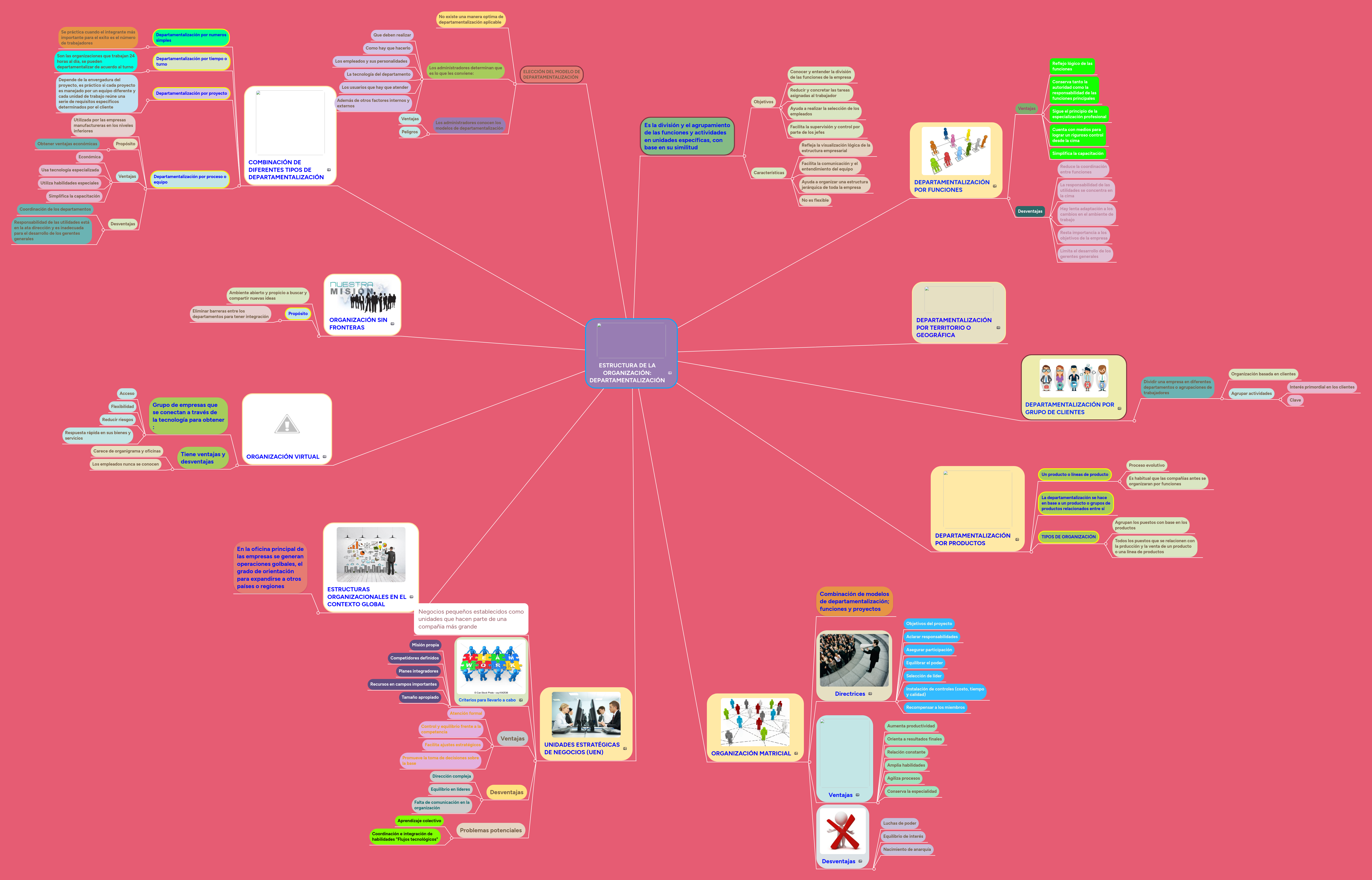 ESTRUCTURA DE LA ORGANIZACIÓN DEPARTAMENTALIZACI