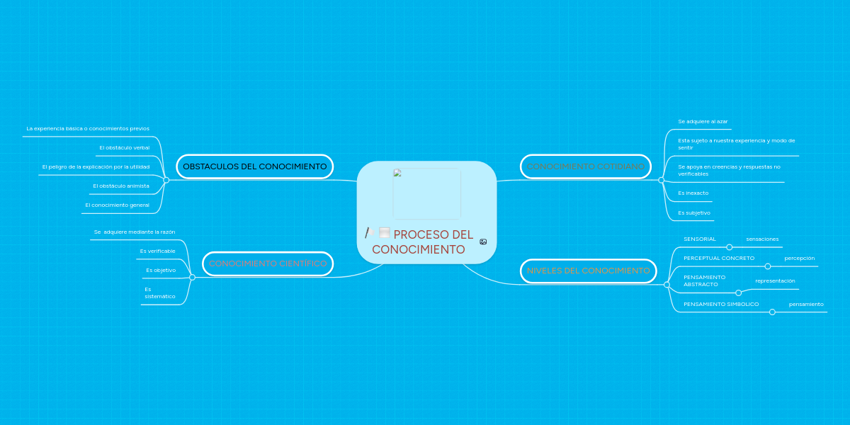 PROCESO DEL CONOCIMIENTO MindMeister Mapa Mental