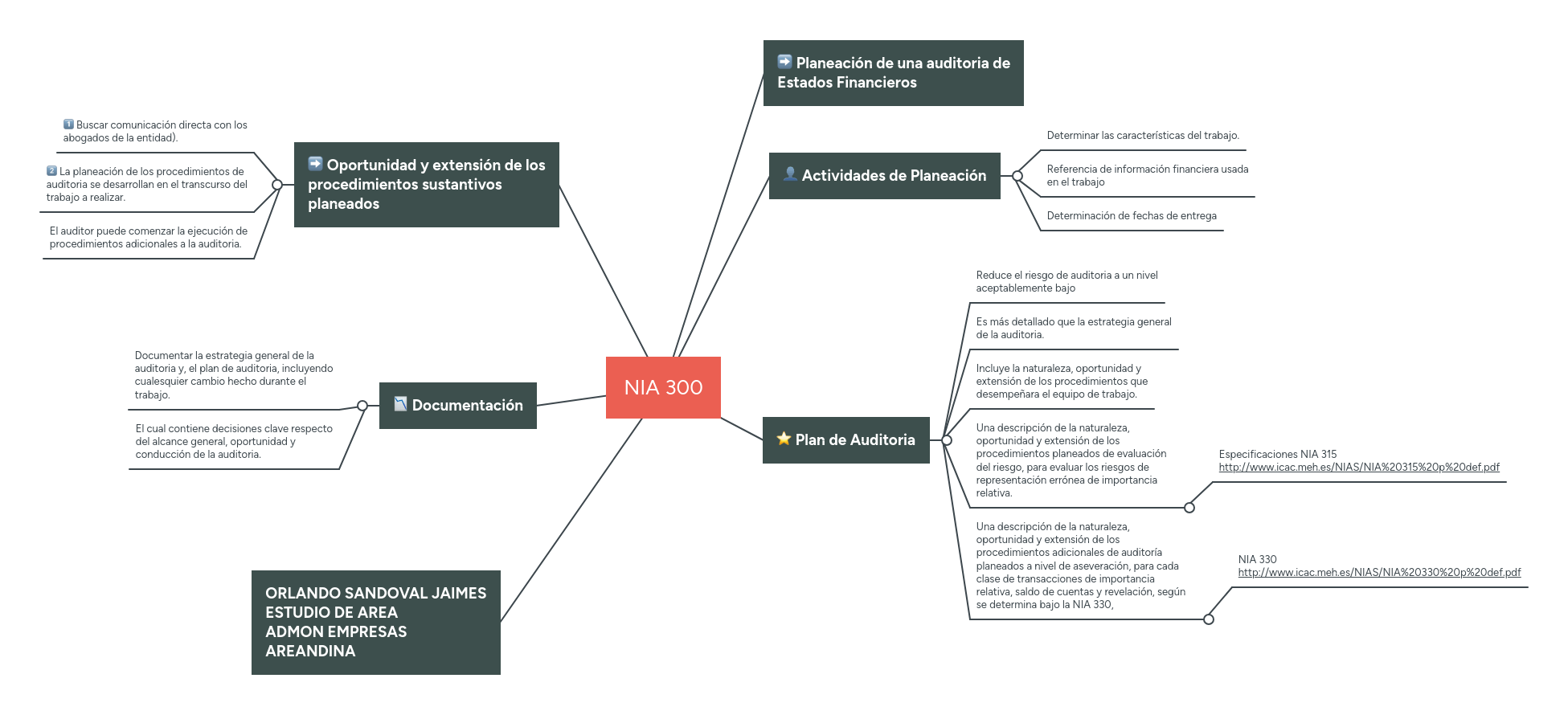 NIA 300 MindMeister Mapa Mental