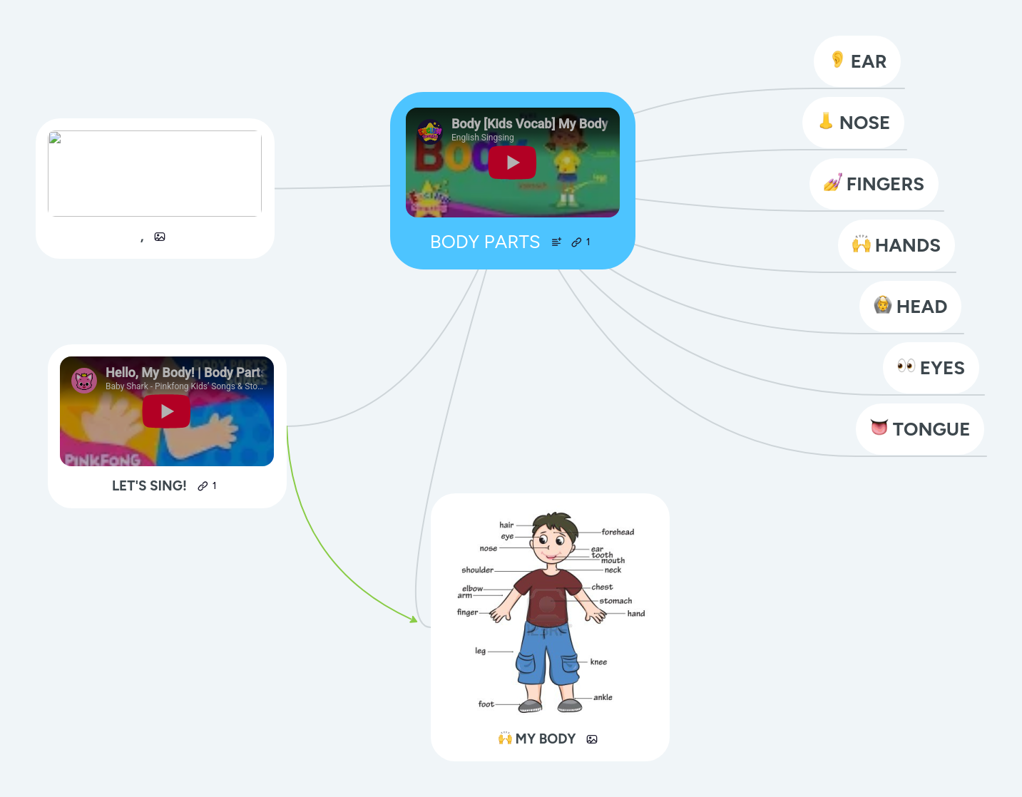 BODY PARTS | MindMeister Mind Map