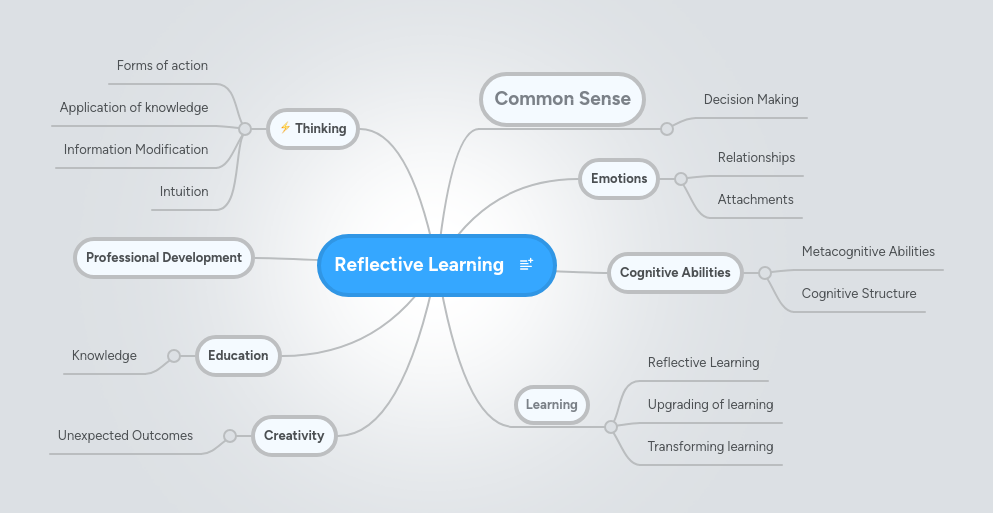Reflective Learning | MindMeister Mind map