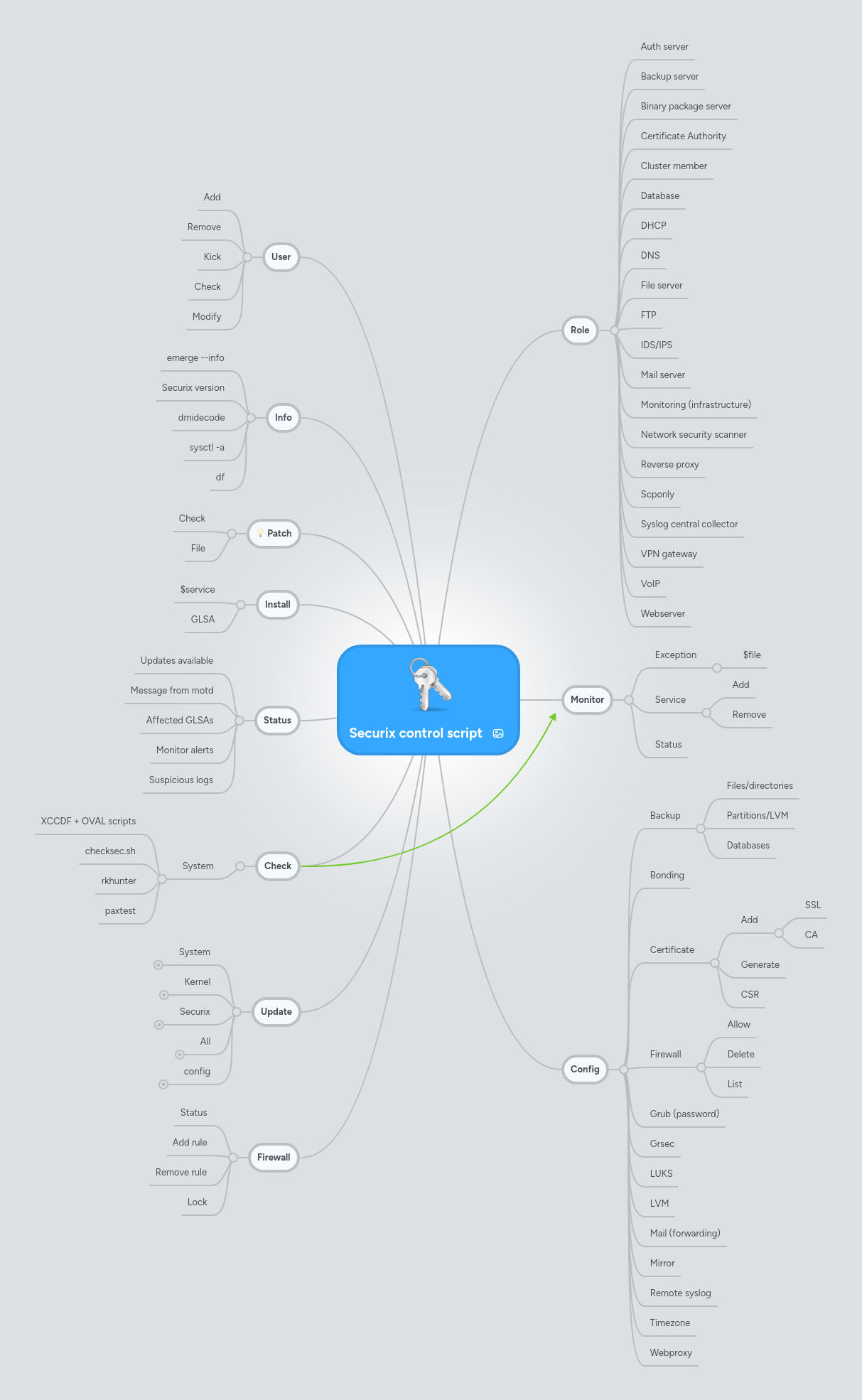 Securix control script | MindMeister Mind map
