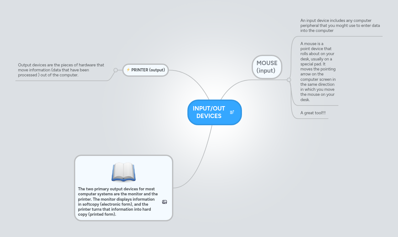 INPUT/OUT DEVICES | MindMeister Mind map