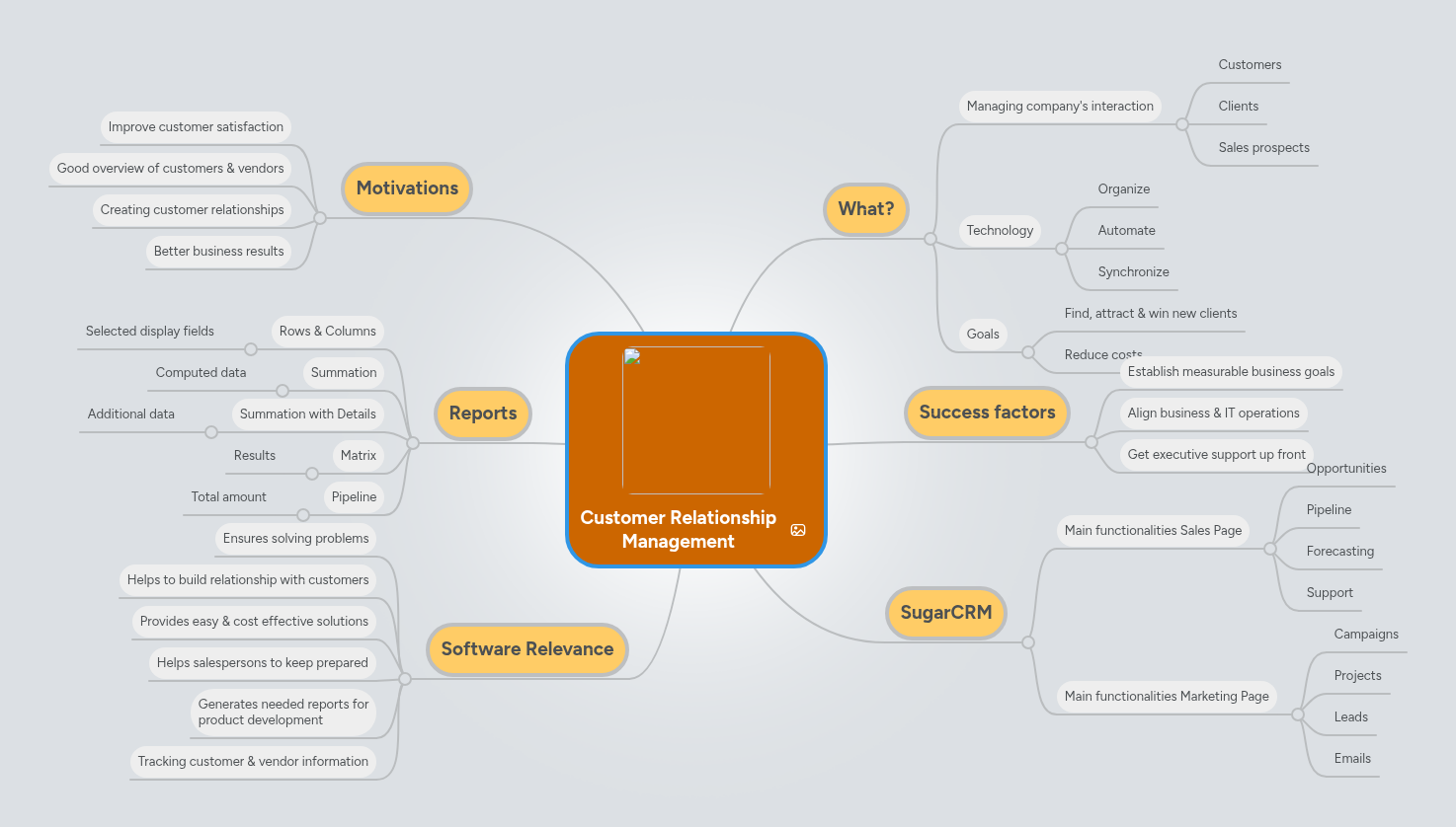 Customer Relationship Management | MindMeister Mind map