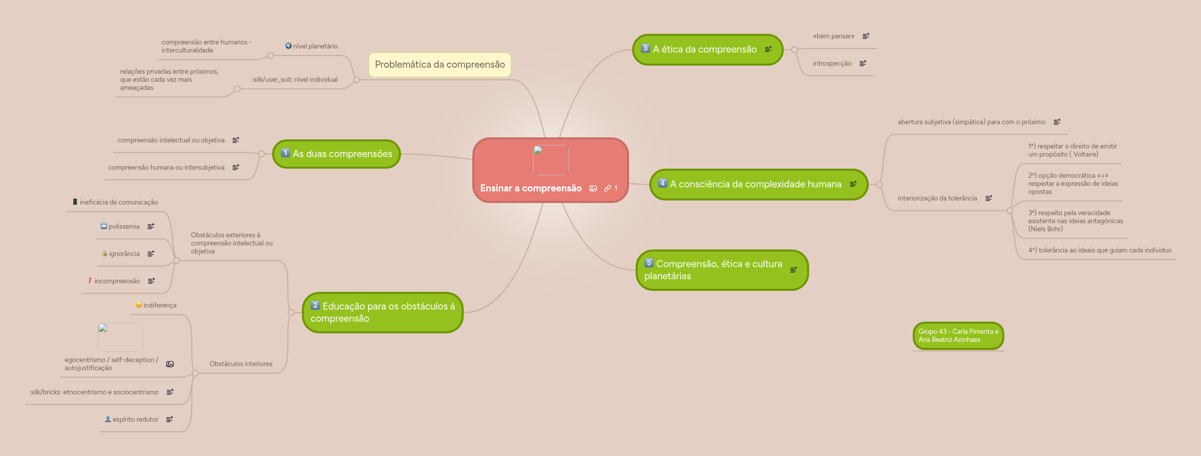 Ensinar a compreensão | MindMeister Mapa Mental