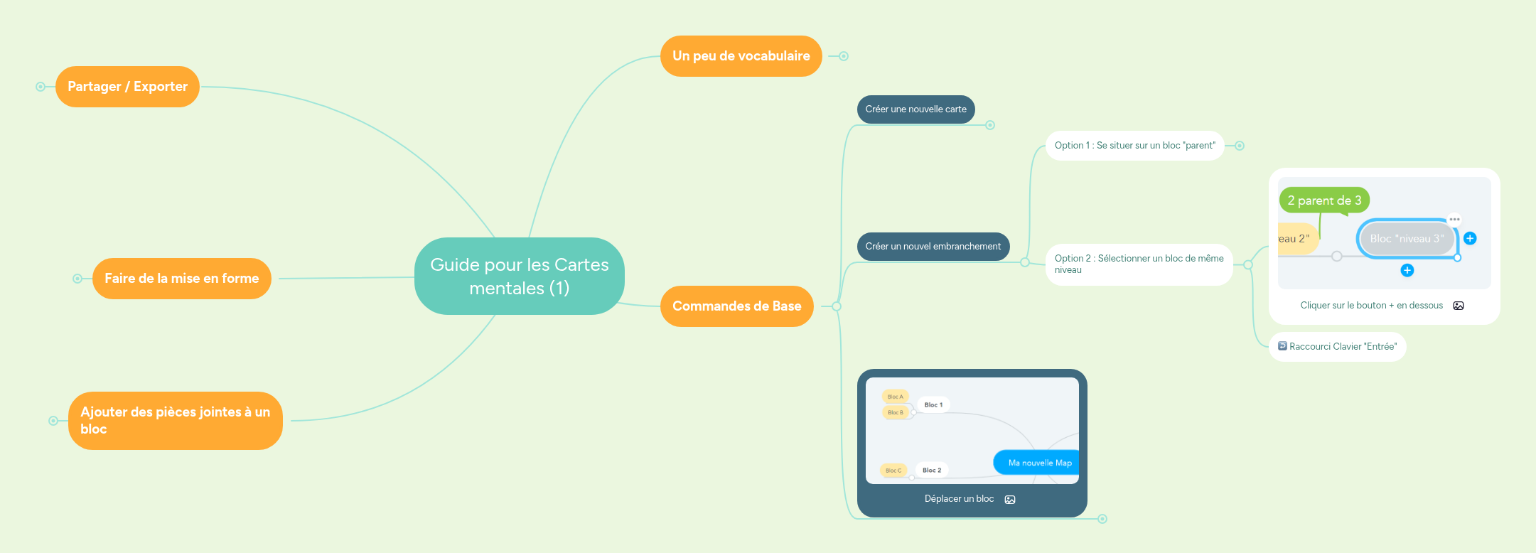 Guide pour les Cartes mentales (1) | MindMeister Carte mentale