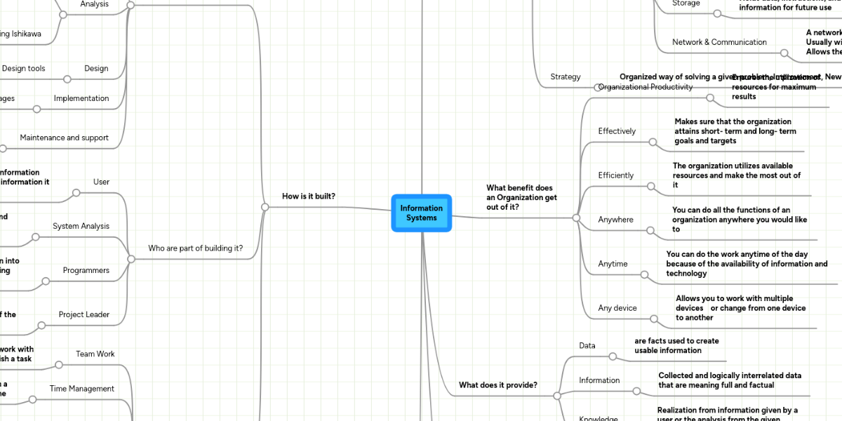 Information Systems | MindMeister Mind Map