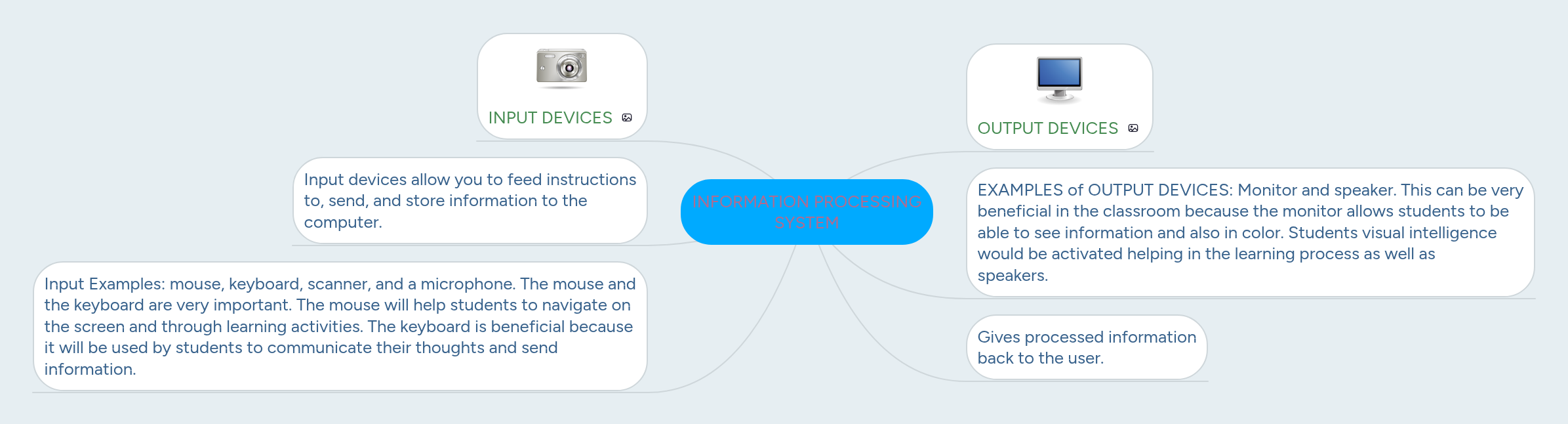 INFORMATION PROCESSING SYSTEM | MindMeister Mind map