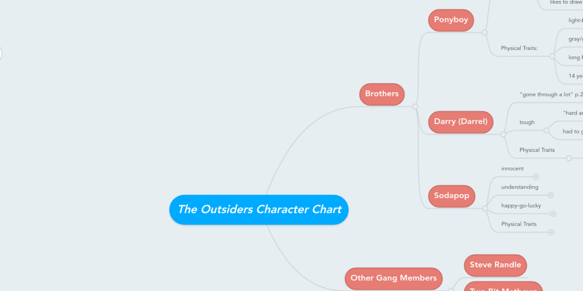 characteristics of ponyboy from the outsiders