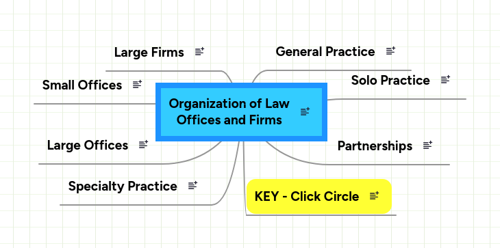 Organization of Law Offices and Firms | MindMeister Mind Map