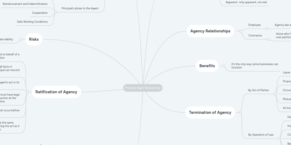 Principal Agent Relationship
