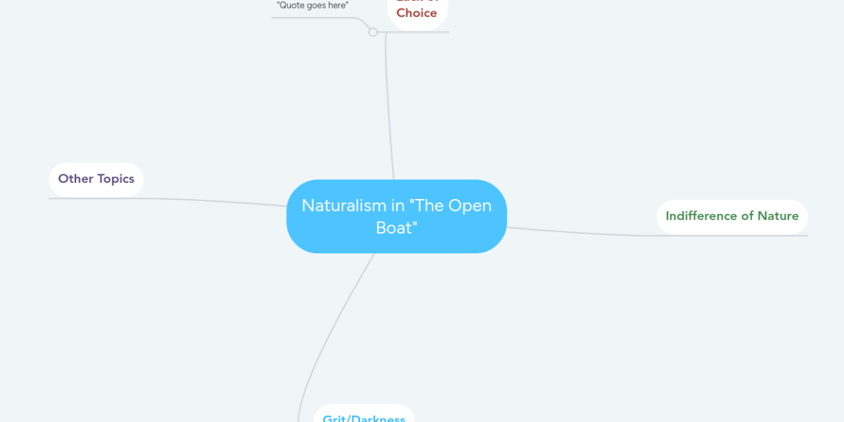 the open boat and naturalism