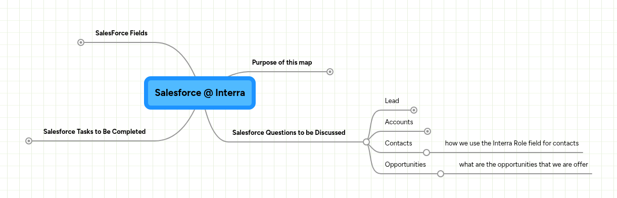 Salesforce @ Interra | MindMeister Mind Map