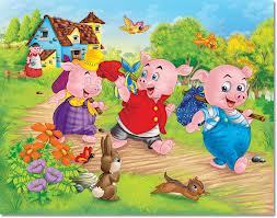 Image result for the three little pigs story