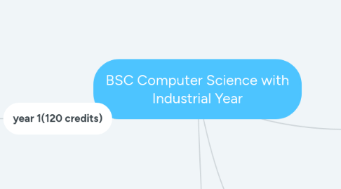 Mind Map: BSC Computer Science with Industrial Year