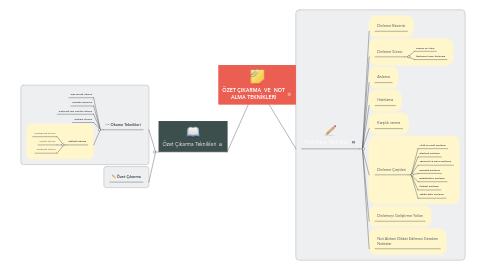 Mind Map: ÖZET ÇIKARMA VE NOT ALMA TEKNİKLERİ