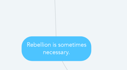 Mind Map: Rebellion is sometimes necessary.