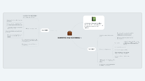 Mind Map: SKIMMING AND SCANNING