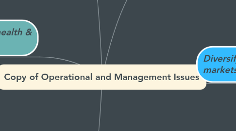 Mind Map: Copy of Operational and Management Issues