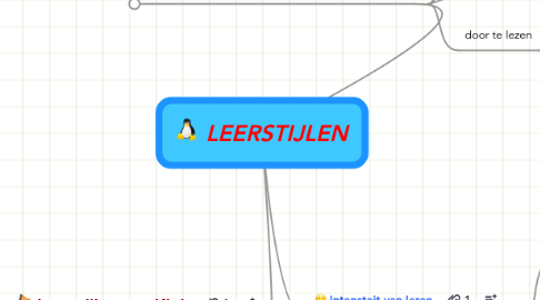 Mind Map: LEERSTIJLEN