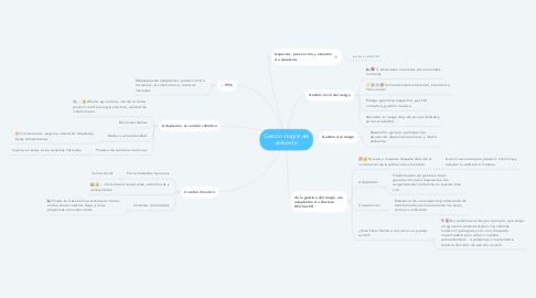 Mind Map: Gestión integral del ambiente