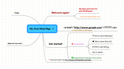 Mind Map: My First Mind Map