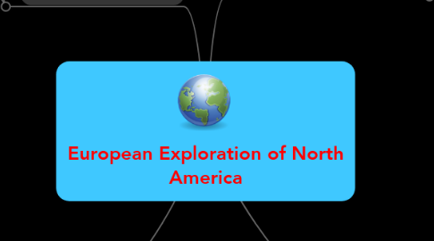 Mind Map: European Exploration of North America