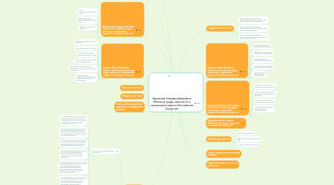 Mind Map: Зарипова Эльмира Амировна Министр труда, занятости и социальной защиты Республики Татарстан