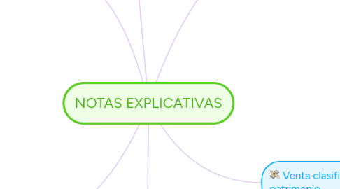 Mind Map: NOTAS EXPLICATIVAS