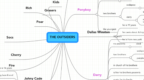 Mind Map: THE OUTSIDERS