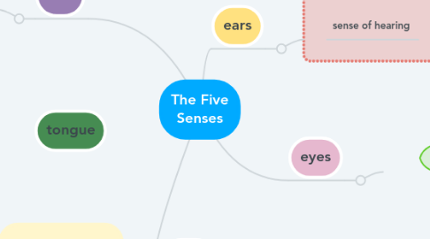 Mind Map: The Five Senses