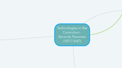 Mind Map: Technologies in the Curriculum - Amanda Newman (10171647)