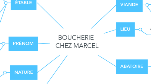 Mind Map: BOUCHERIE  CHEZ MARCEL