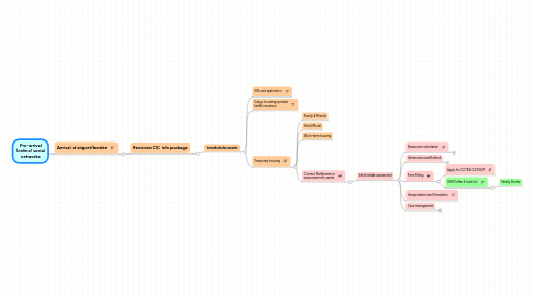 Mind Map: Pre-arrival (online) social networks