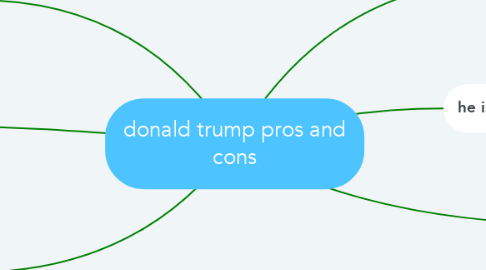 Mind Map: donald trump pros and cons
