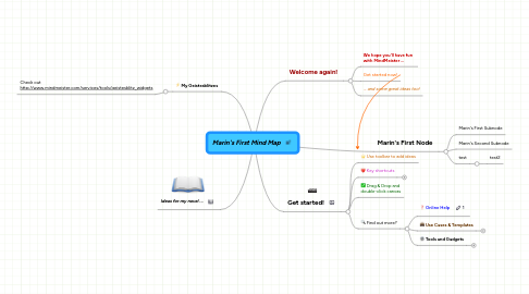 Mind Map: Marin's First Mind Map