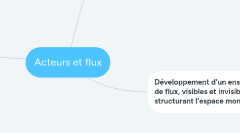 Mind Map: Acteurs et flux