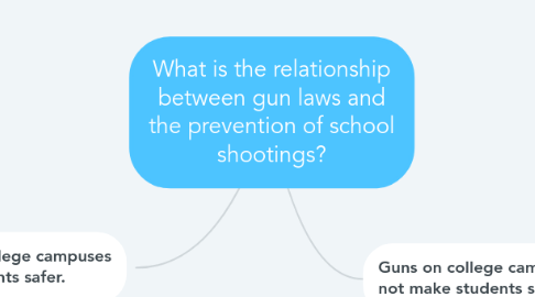 Mind Map: What is the relationship between gun laws and the prevention of school shootings?