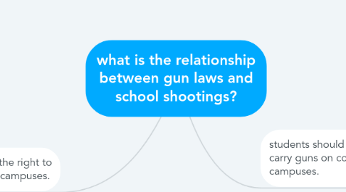 Mind Map: what is the relationship between gun laws and school shootings?