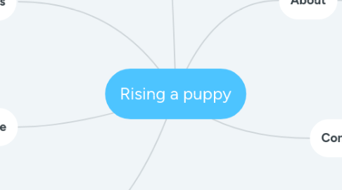 Mind Map: Rising a puppy