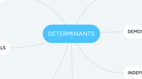 Mind Map: DETERMINANTS