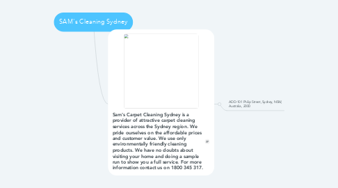 Mind Map: SAM's Cleaning Sydney