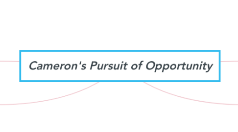 Mind Map: Cameron's Pursuit of Opportunity