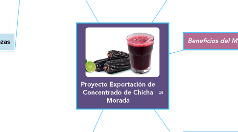 Mind Map: Proyecto Exportación de Concentrado de Chicha Morada