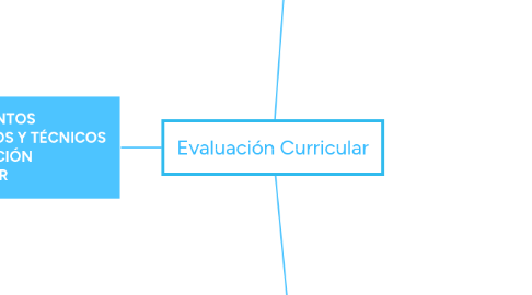 Mind Map: Evaluación Curricular