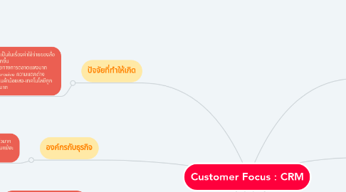 Mind Map: Customer Focus : CRM