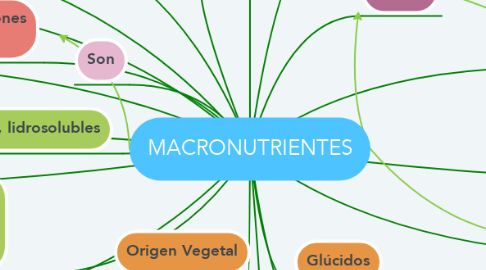 Mind Map: MACRONUTRIENTES