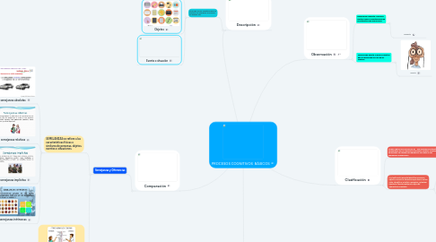 Mind Map: PROCESOS COGNITIVOS  BÁSICOS